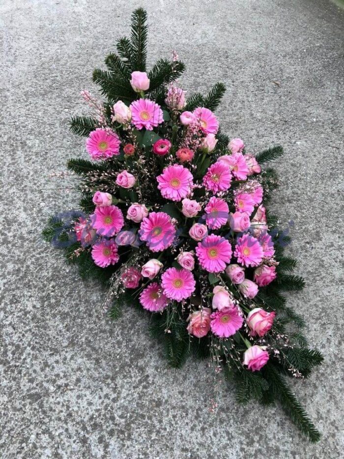 Bukett Gerbera und Rosen