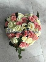 Herz-Schwamm mit Rosen