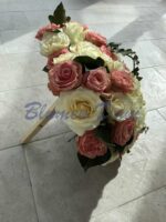 Herz-Schwamm mit Rosen