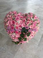 Herz-Schwamm mit Rosen