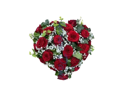 Herz-Schwamm mit Rosen