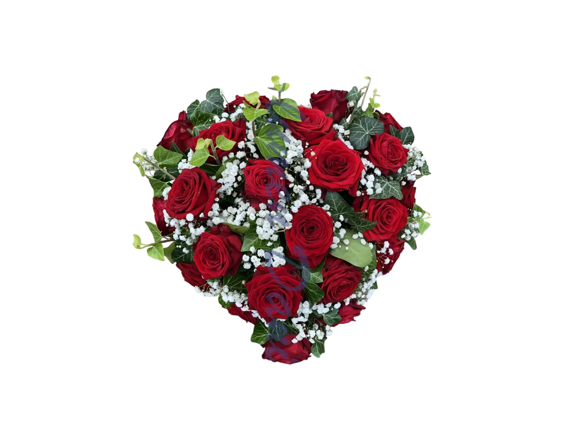 Herz-Schwamm mit Rosen