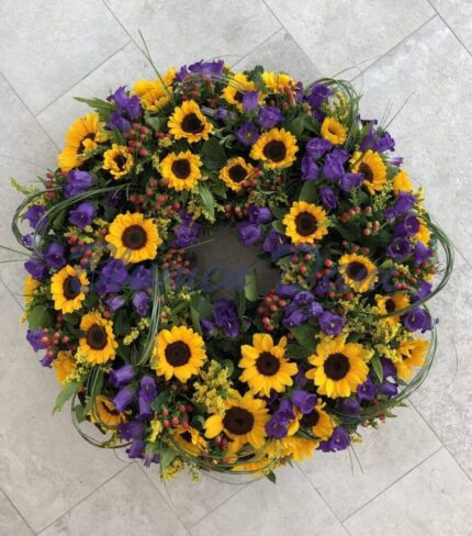 Biedermeier Kranz Sonnenblumen