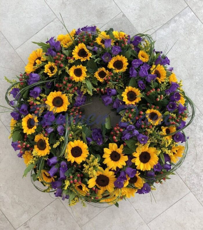 Biedermeier Kranz Sonnenblumen