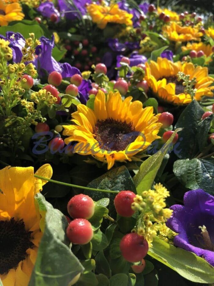 Biedermeier Kranz Sonnenblumen