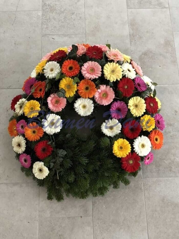 Gerbera-Kranz 2/3