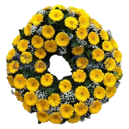 Gerbera-Kranz voll