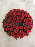 Gerbera-Kranz voll
