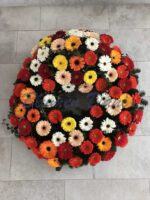 Gerbera-Kranz voll