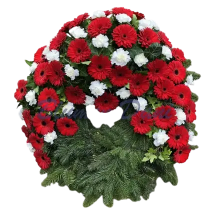Gerbera-Nelken Kranz 2/3