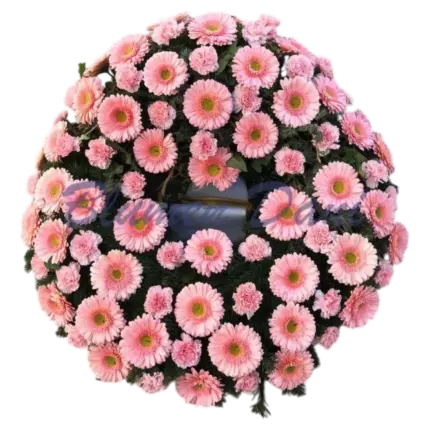 Gerbera-Nelken Kranz voll