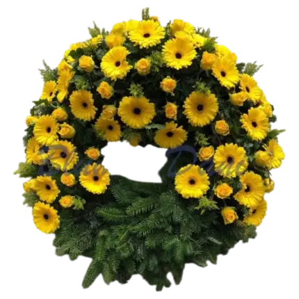 Gerbera-Rosen Kranz 2/3