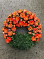 Gerbera-Rosen Kranz 2/3