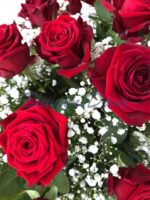 Sarggesteck Rosen