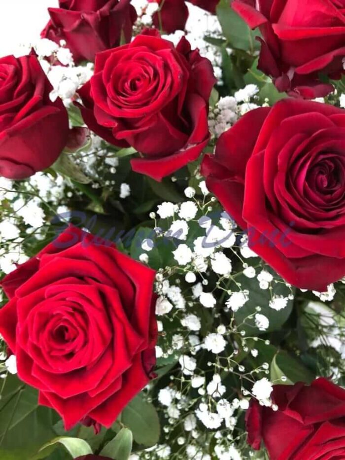 Sarggesteck Rosen