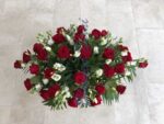 Sarggesteck Rosen