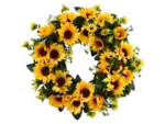 Sonnenblumen Kranz voll