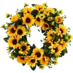 Sonnenblumen Kranz voll