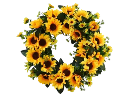 Sonnenblumen Kranz voll