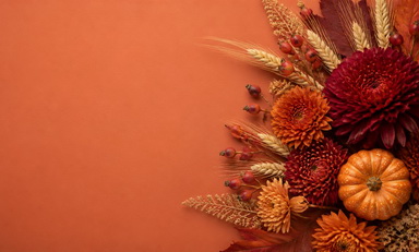 Herbstblumenstrauss