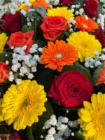 Biedermeier Kranz Rosen/Gerbera