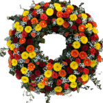 Biedermeier Kranz Rosen/Gerbera
